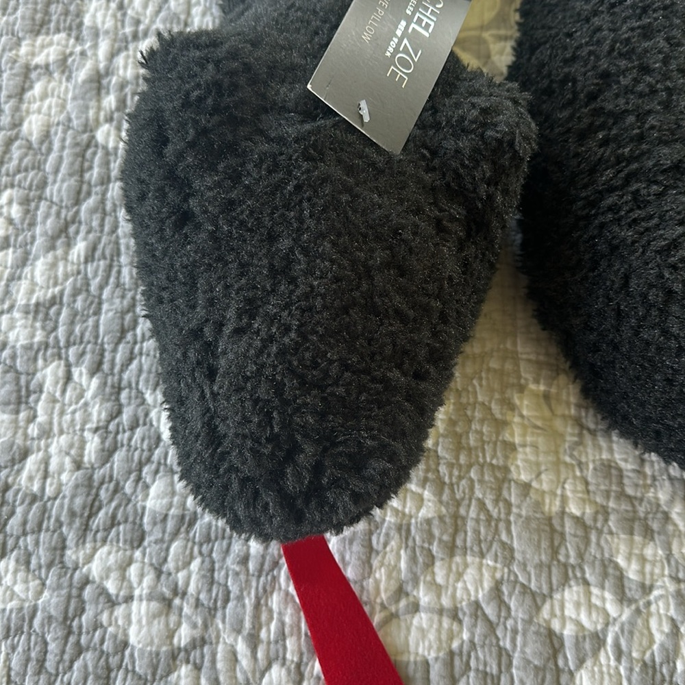 Rachel Zoe Decoratove Snake Pillow Halloween ๐ ๐ Black Sherpa NWT - Picture 2 of 5